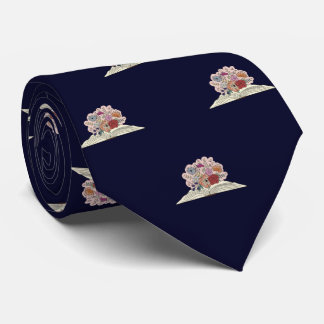 Navy Blue Book & Blume Abschluss für Männer, Arbei Krawatte