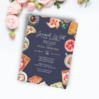 Navy Blue Bridal Brunch Waffeln