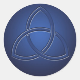 Navy Blue Celtic Liebe Knot Wedding Sticker