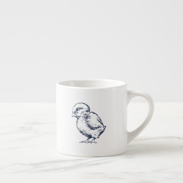 Navy Blue Chick Baby Tasse (Rechts)