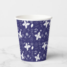 Navy Blue Christmas Pappbecher