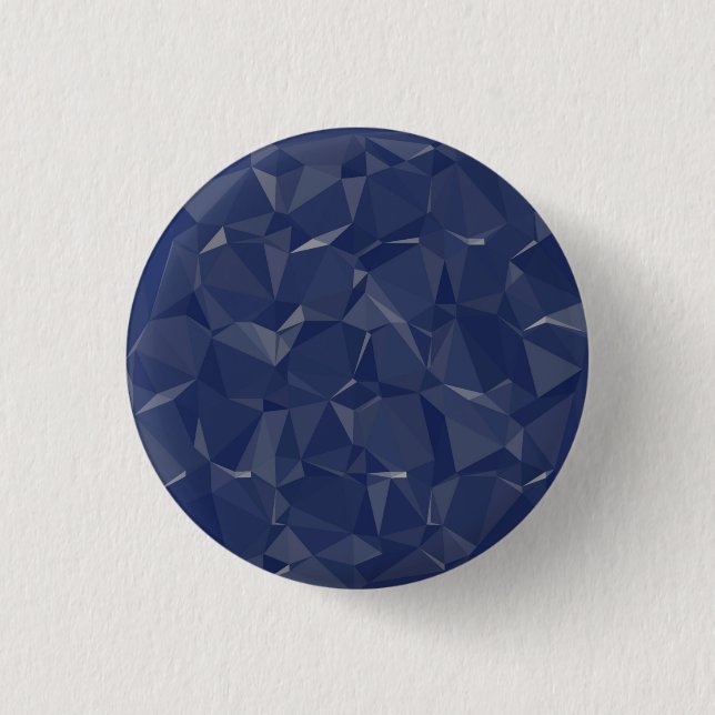 Navy Blue Crystal Sapphire Gemstone Birthstone Sep Button (Vorderseite)