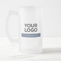 Navy Blue Custom Logo und Text 16oz