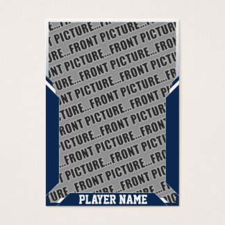 Navy Blue Customized Sports Trading Cards