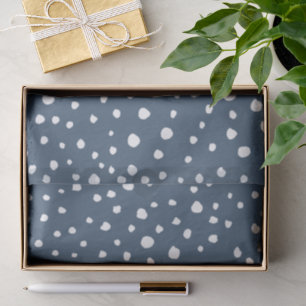 Navy Blue Dalmatian Spots, Dalmatian Dots, Dotted Seidenpapier