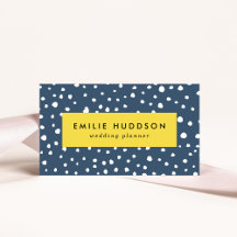 Navy Blue Dalmatian Spots, Dalmatian Dots, Dotted