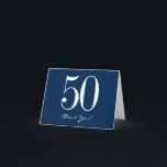Navy Blue Danke Cards - Modern Blue White<br><div class="desc">Modern Navy Blue danke Ihnen Karten mit fett weißem Text,  bearbeiten,  wie Sie möchten!</div>