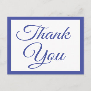 Navy Blue Danke, dass Sie Postkarte begrüßen