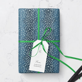 Navy Blue Deer Fawn Spots Geschenkpapier