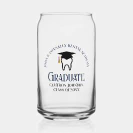 Navy Blue Dental School Custom Dentist Abschluss Dosenglas