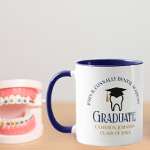 Navy Blue Dental School Custom Dentist Abschluss