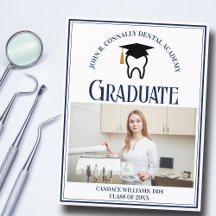 Navy Blue Dental School Foto Custom Abschluss
