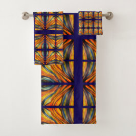 Navy Blue Desert Inspiration Badhandtuch Set