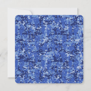 Navy Blue Digital Camouflage Camouflage Textur