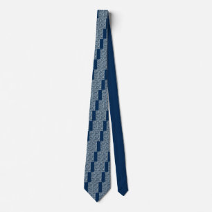 Navy Blue Digital Pixels Camouflage Deco Krawatte