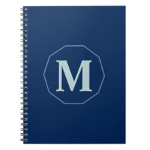 Navy Blue eleganter Monogramm personalisiert