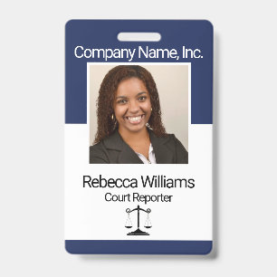 Navy Blue - Employee Picture Abzeichen Ausweis