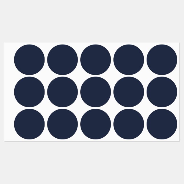 Navy Blue Etiketten (Blatt)
