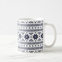 Navy Blue Fair Isle Pattern