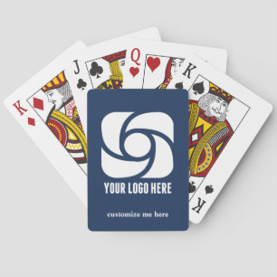 Navy Blue Firmenlogo Benutzerdefiniertes Business Spielkarten