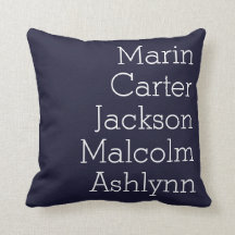 Navy Blue Five Kids ernennt Personalisierte Famili