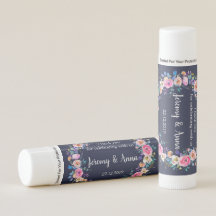 Navy Blue Floral Wreath Vielen Dank für Ihre Hochz
