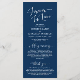Navy Blue, Forever in Liebe, Hochzeitsfeier Programm