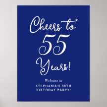 Navy Blue freut sich auf 55 Jahre Geburtstag Begrü