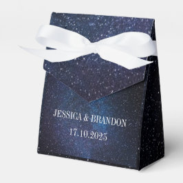 Navy Blue Galaxy Starry Night Stars Moderne Gunst Geschenkschachtel