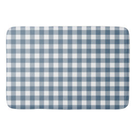 Navy Blue Gingham Buffalo Karo Kariert Badematte