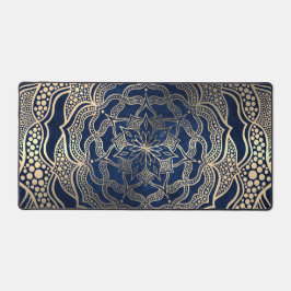 Navy Blue & Gold Mandala Luxe Reiki Yoga Studio