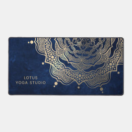 Navy Blue & Gold Mandala Luxe Reiki Yoga Studio