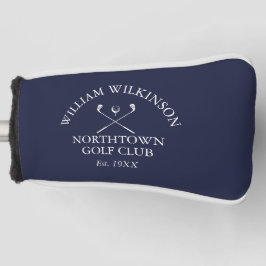 Navy Blue Golf Club und Name des Mitglieds Golf Headcover