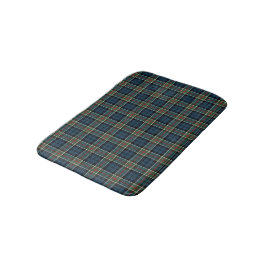 Navy Blue, Green und Red Scottish Tartan Badematte