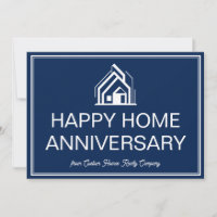 Navy Blue Immobilien-Geschäfts- Custom-Marketing