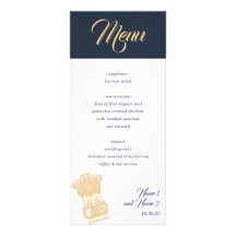 Navy Blue India Passport Menü