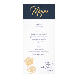 Navy Blue India Passport Menü