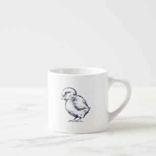 Navy-Blue-Küken-Baby-Tasse Espressotasse