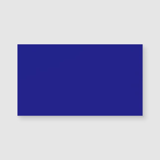 Navy Blue Magnetic Business Card Magnetkarte (Vorderseite)