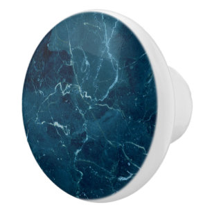 Navy Blue Marmor Texture Keramikknauf