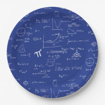 Navy Blue Math Equations Graphics Abschluss