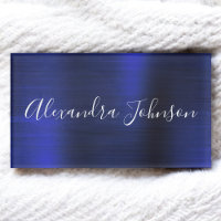 Navy Blue Metallic Foil Modernes Geschäft