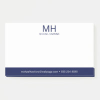 Navy Blue Mit Monogramm Men