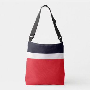 Navy Blue mit Rot Tragetaschen Mit Langen Trägern