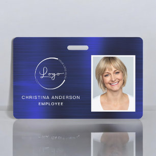 Navy-Blue Mitarbeiter Name Logo Foto Corporate Arb Ausweis