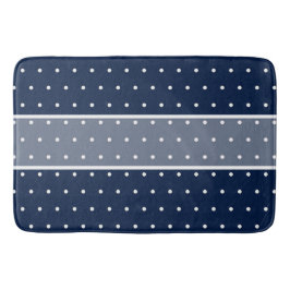 Navy Blue Modern Pattern Badematte