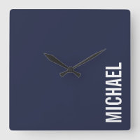Navy Blue Moderner Minimalistischer Personalisiert