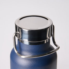 Navy Blue Monogram Trinkflasche