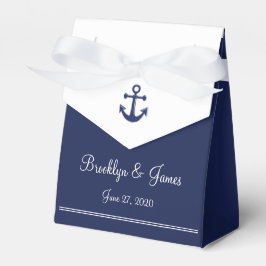 Navy Blue Nautic Gastgeschenk Hochzeit Boxes Zelt Geschenkschachtel