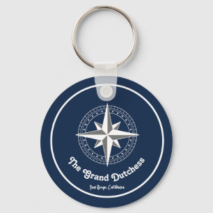 Navy Blue Nautical Willkommen bei Custom Boote Schlüsselanhänger